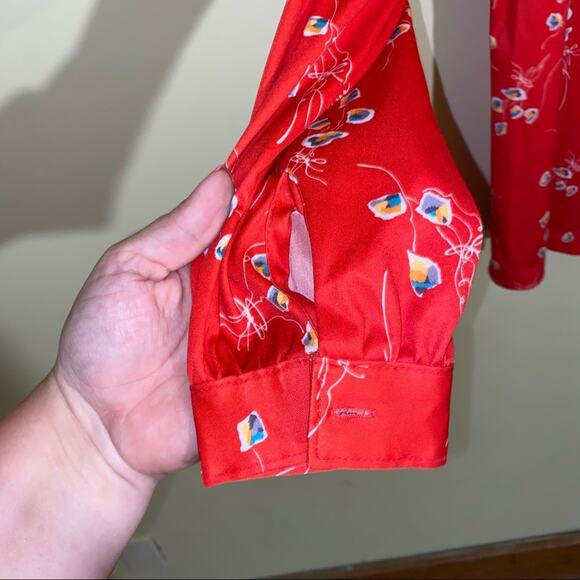 VNTG SEARS Floral long sleeve button down shirt 40 - Picture 2 of 5